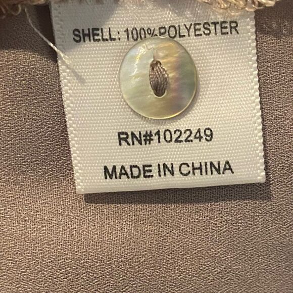 41 Hawthorn Stitch Fix Colorblock Peplum Button Back Top Size Small - Picture 5 of 5